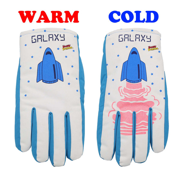 Galaxy Freezy Freakies gloves in warm and cold mode