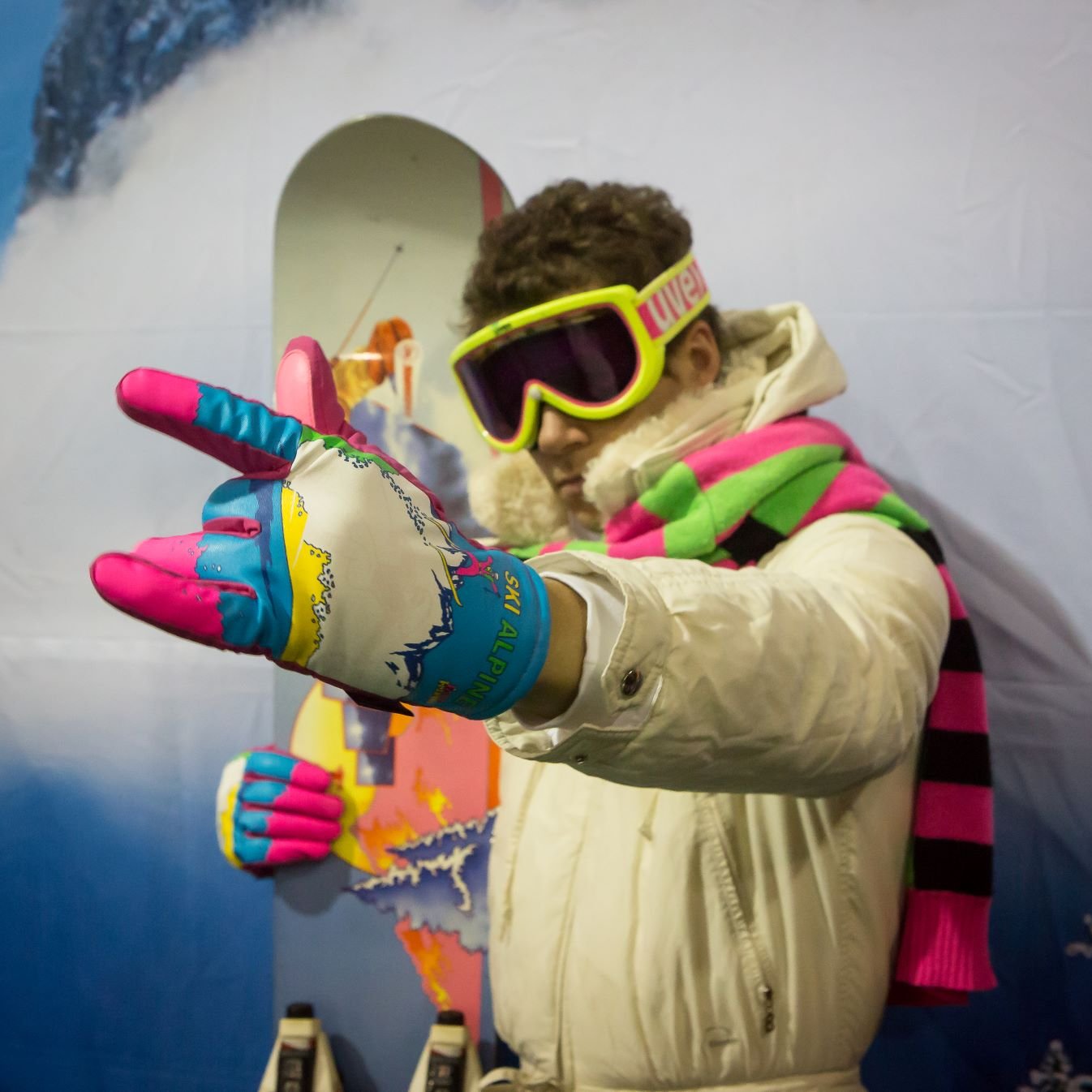 Ski Alpine Freezy Freakies gloves go great with your monoski
