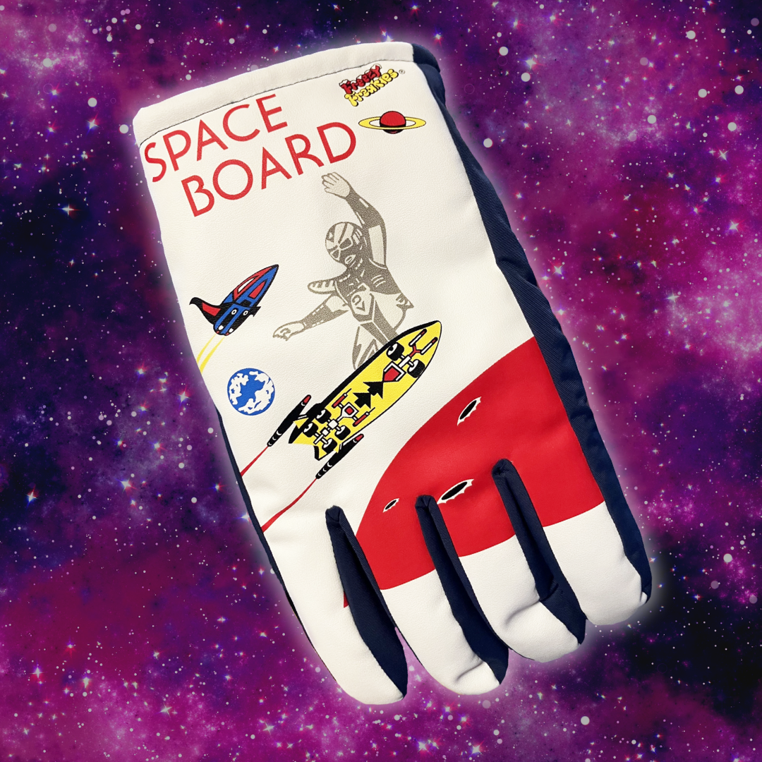 Space Board Freezy Freakies glove floating in space