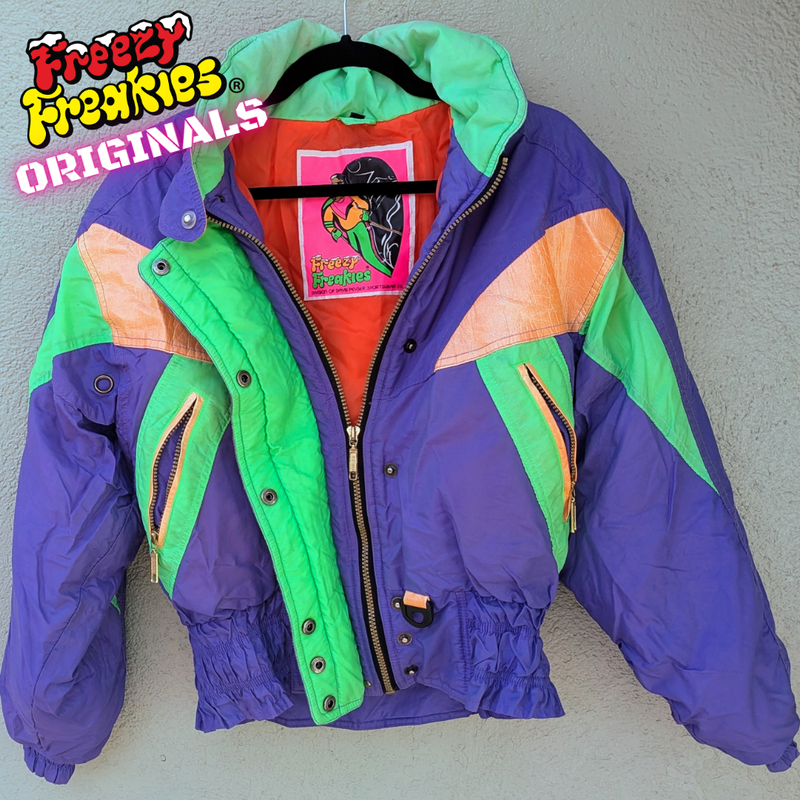 Freezy Freakies originals - purple and green coat