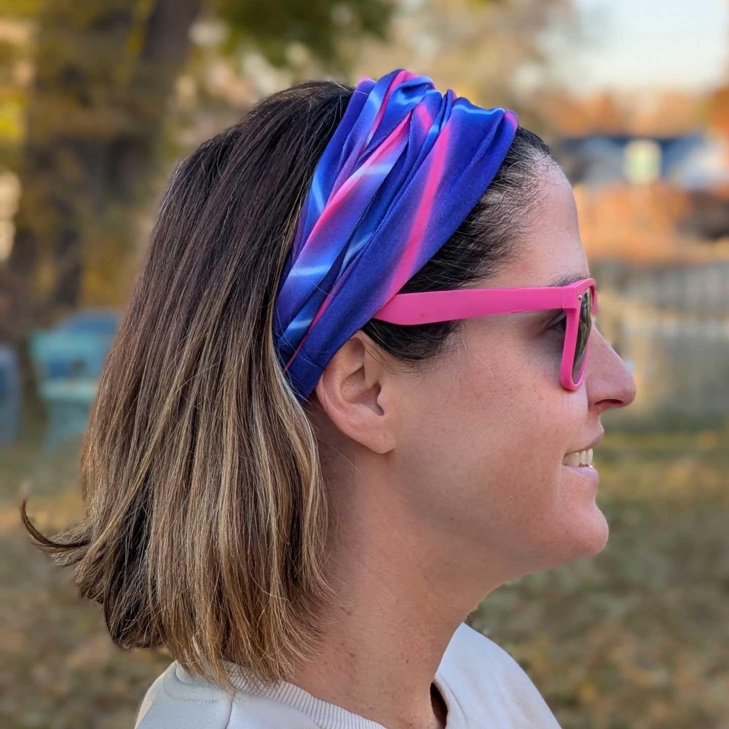 Laser beam gaiter worn as headband