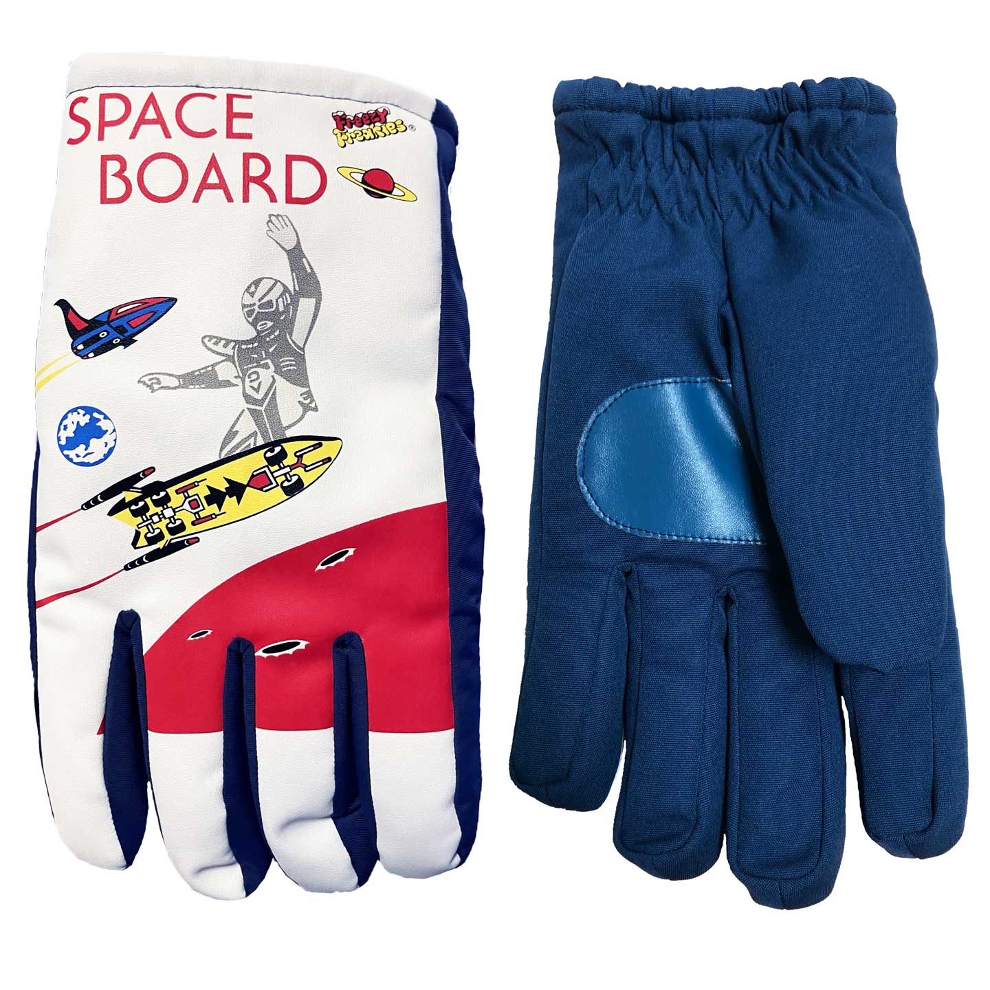 Space Board Freezy Freakies showing front and back of glove