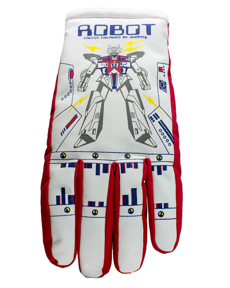 Robot Freezy Freakies gloves for adults