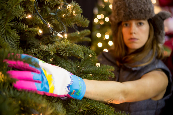 Ski Alpine Freezy Freakies gloves are perfect for bushwacking through the Christmas tree lot