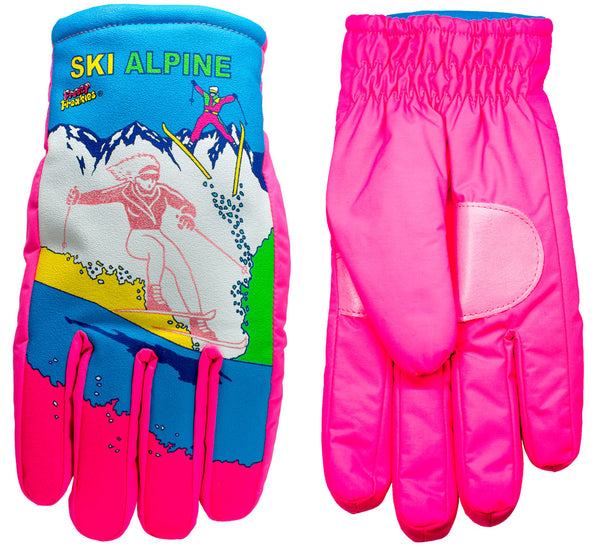 Ski Alpine Freezy Freakies gloves front and back